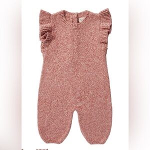 Rylee and Cru Stella Knit Jumpsuit in Heathered Strawberry